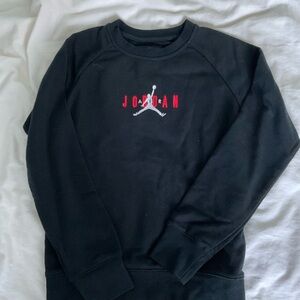 Jordan Black and Red Crewneck Sweater